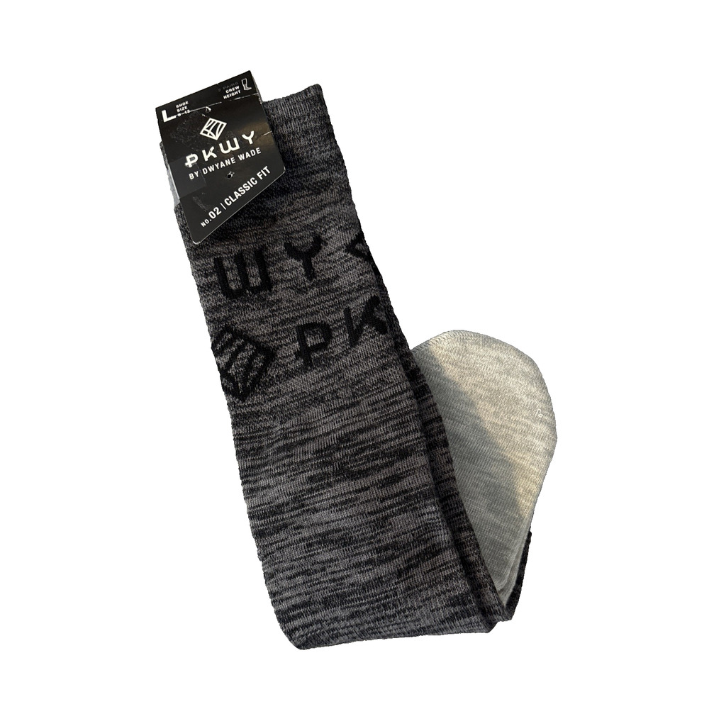 PKWY By Dwayne Wade 2 Pairs No. 2 Classic Fit Crew Mens Large Size Socks 6-12